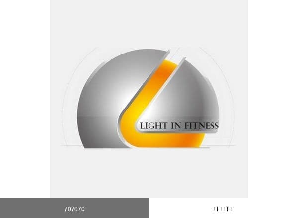 Light in fitness brand color palette
