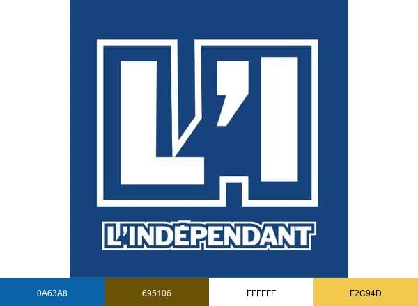 L'Indépendant brand color palette