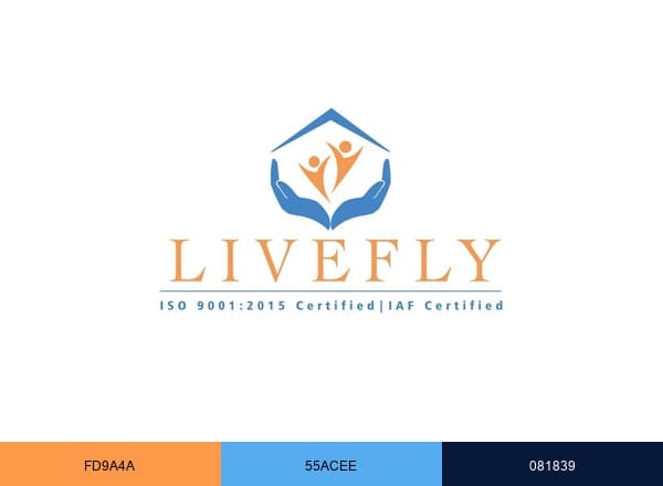 Livefly Health Care brand color palette