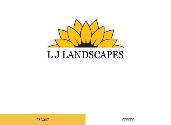 L J Landscapes brand color palette