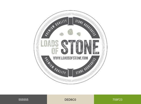 Loads of Stone brand color palette