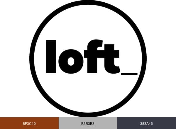 Loft Home Furniture brand color palette