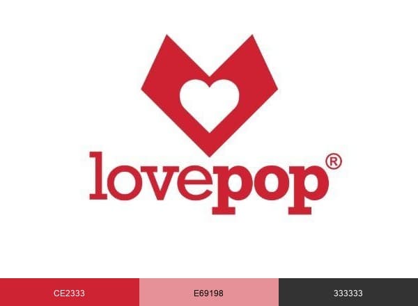 Lovepop brand color palette