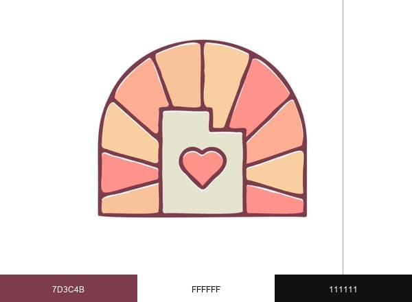 Love Utah Box brand color palette