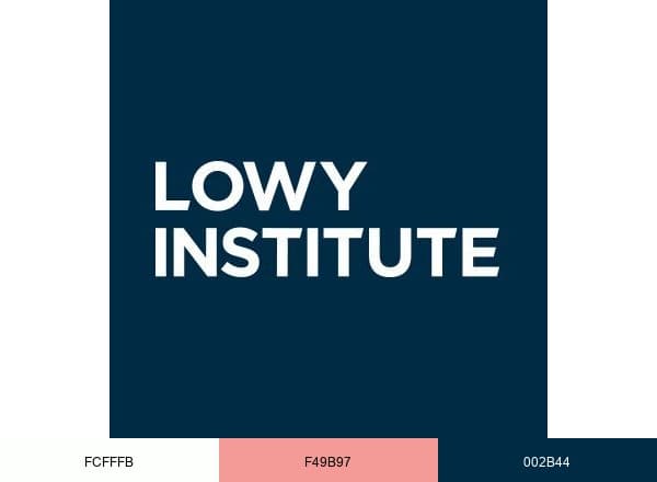 The Lowy Institute brand color palette