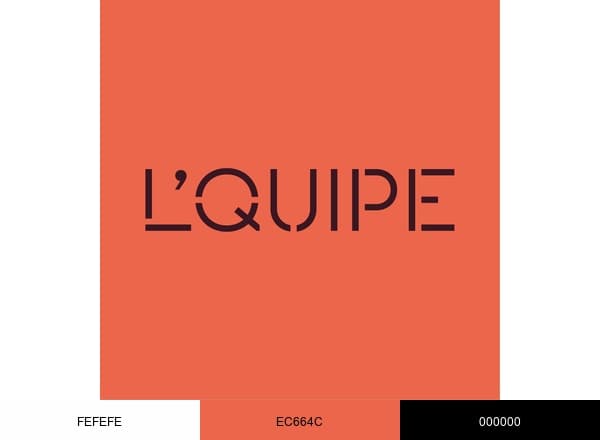 LQUIPE brand color palette