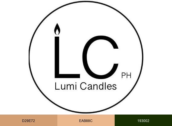 Lumi Candles PH brand color palette