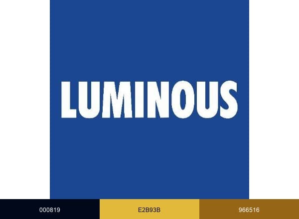 Luminous brand color palette