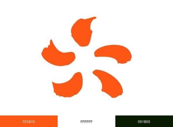 Luminus Energie brand color palette