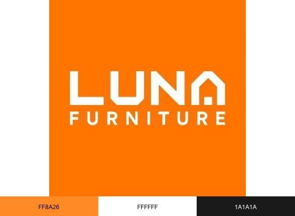 Luna Furniture brand color palette
