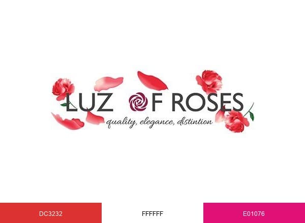 Luz of Roses brand color palette