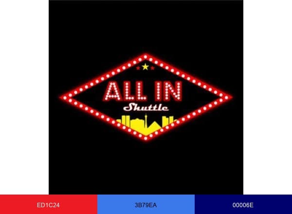 All In Shuttle brand color palette