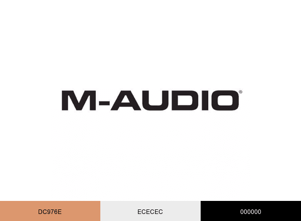 M-Audio brand color palette