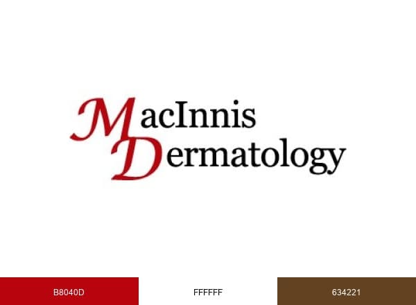 MacInnis Dermatology brand color palette