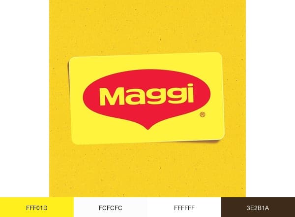 Maggi brand color palette