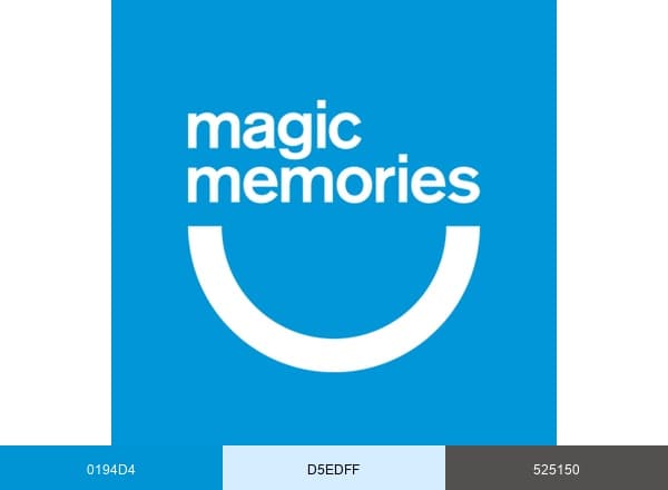 Magic Memories brand color palette