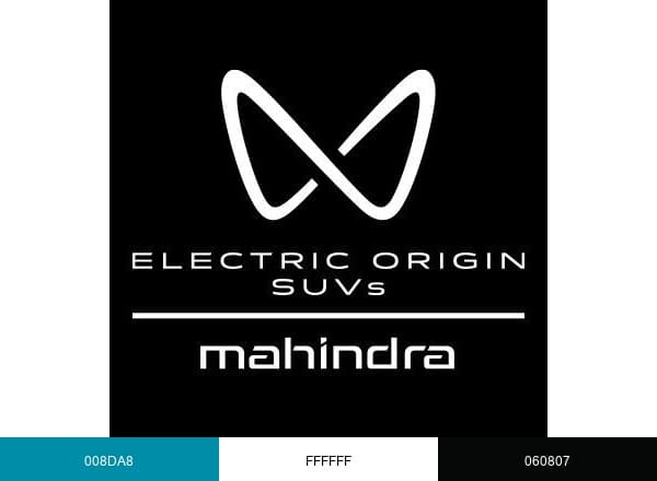 Mahindra Electric Origin SUVs brand color palette