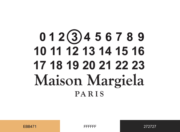 Maison Margiela Fragrances brand color palette