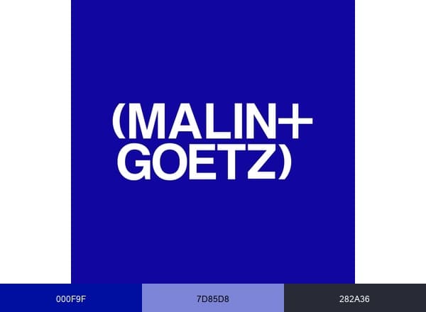 MALIN+GOETZ brand color palette