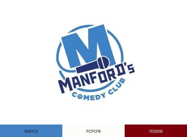 Manford's Comedy Club brand color palette