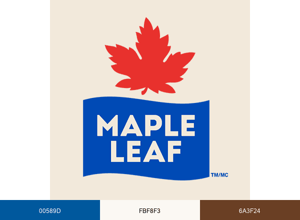 Maple Leaf brand color palette