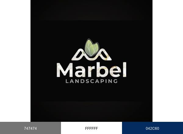 Marbel Landscaping brand color palette