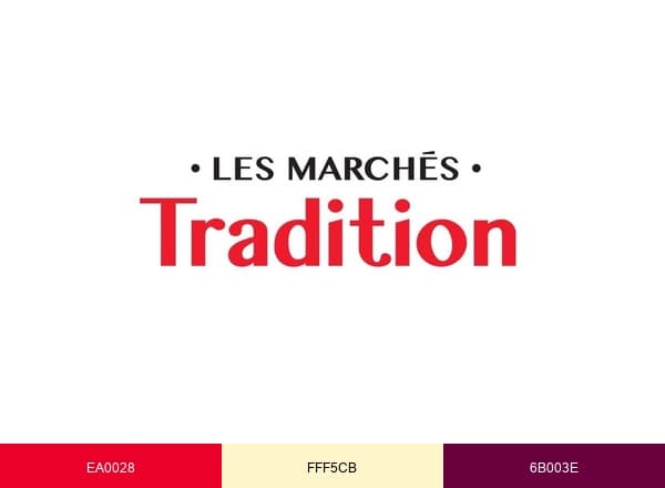 Marchés Tradition brand color palette