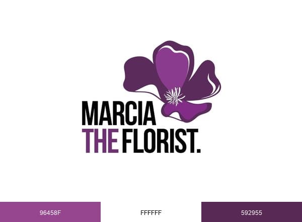 Marcia the florist brand color palette