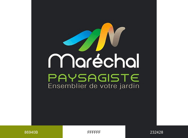 Maréchal Paysagiste brand color palette