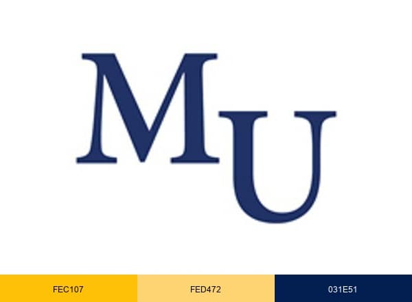 Marian University brand color palette