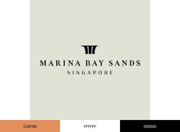Marina Bay Sands brand color palette