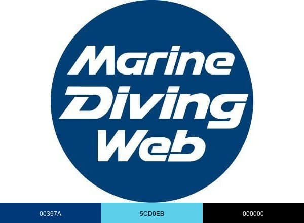 マリンダイビングWeb brand color palette