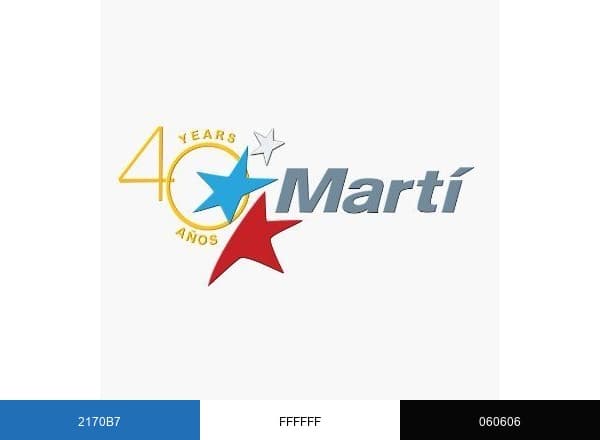 Martí Noticias brand color palette