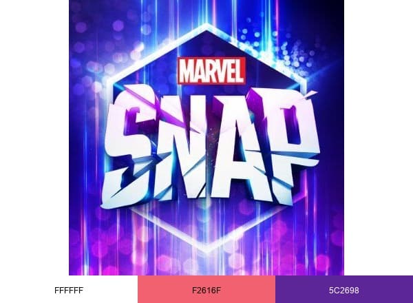 MARVEL SNAP brand color palette