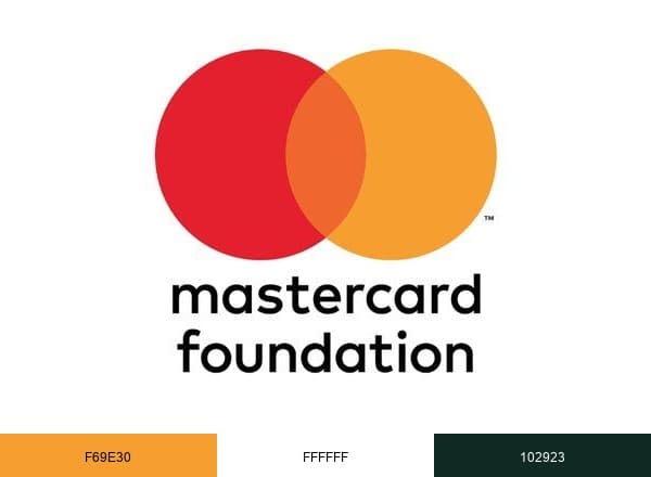 Mastercard Foundation brand color palette