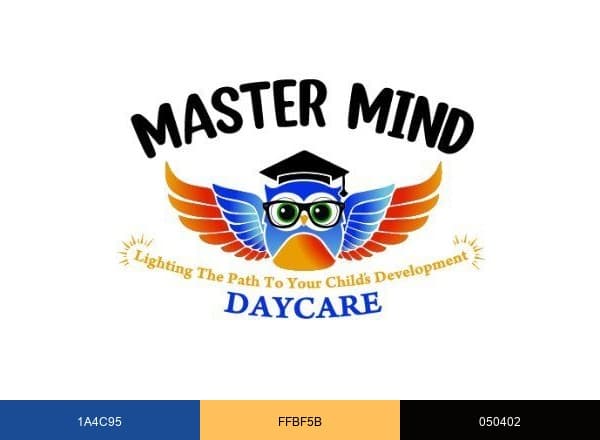 Master Mind Day Care brand color palette