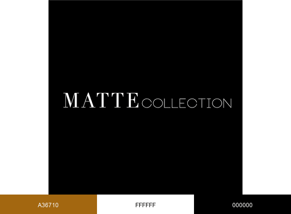 MATTE COLLECTION brand color palette