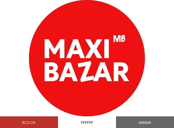 Maxi Bazar France brand color palette