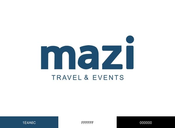 Mazi Travel & Events brand color palette