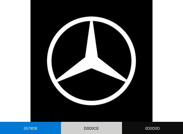 Mercedes-Benz USAㅤ brand color palette