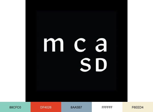 MCASD brand color palette