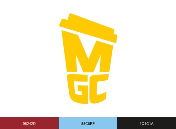 MEGA MGC COFFEE brand color palette