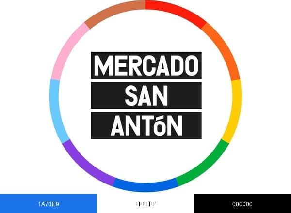 Mercado de San Antón brand color palette