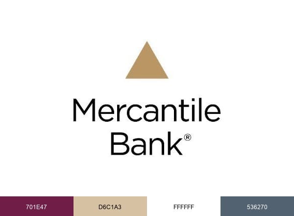 Mercantile Bank brand color palette