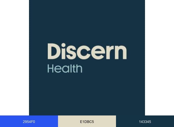 Discern Health brand color palette