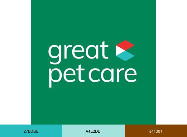 Great Pet Care brand color palette