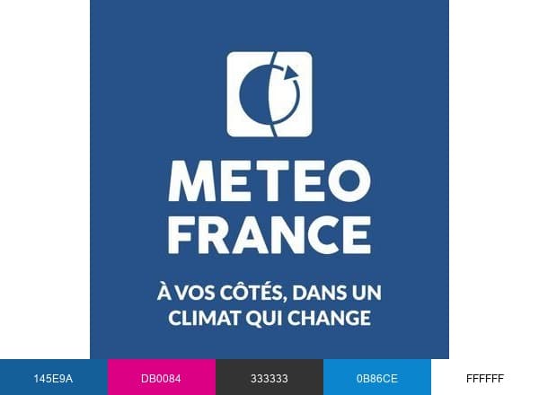 Météo-France brand color palette