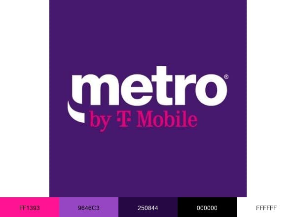 Metro brand color palette