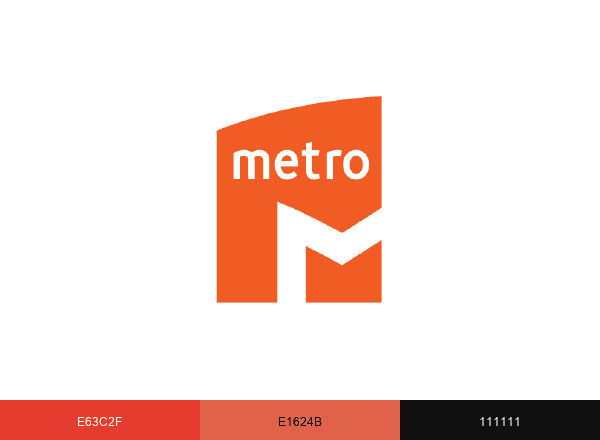 Metropolitano de Lisboa brand color palette