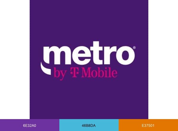 Metro by T-Mobile brand color palette